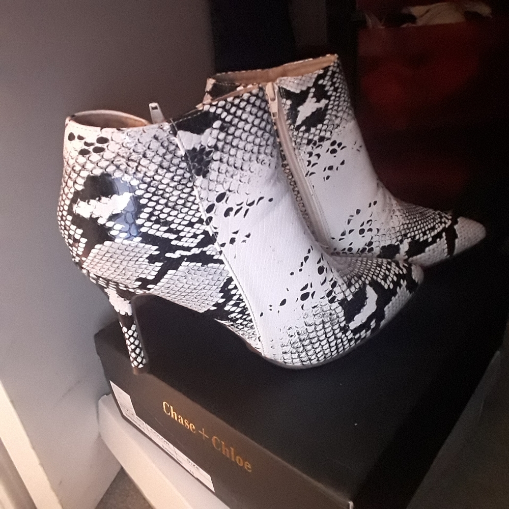 Snake Skin Booties